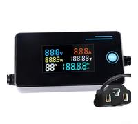 Digital Voltage and Current Meter Tester for Electric Vehicle Chargers Battery Packs 8V-120V 0-10A Power and Temp Monitoring Tool