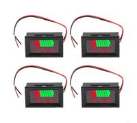 Digital Voltage Meter 12-72V Dual Display Red LED | 4-pack for value set, 12-72V wide range, dual power and voltage display, red LED , easy install