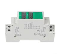 Digital Voltage Meter for DIN Rail Mount DC 11V-310V LED Display Voltmeter Indicator Single Phase 2% Accuracy 90x18mm(TOVME-2D)