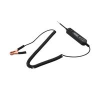 Digital Voltage Test Pen for Automotive Electrical Systems, 4-75V DC Line Tester with Polarity Indication (Red+/Green-), Real-Time Display & Short-Circuit Detection (Emery is Black)