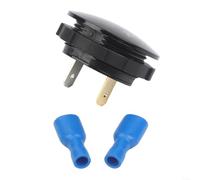 Digital Voltage Tester 5-48V LED Display for Auto Boat Bike - Compact Circuit Monitor with Easy Install - 37x37x17mm Size(Blue)