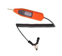 Digital Voltage Tester Pen 2.5-35V for Car Circuit Repair with LCD Display and Stainless Steel Probe(Orange)