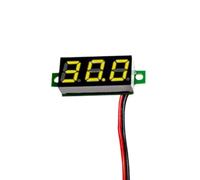 Digital Voltmeter 0 28inch LED Display with Reverse Connection Protection for DC 2 4 40V Voltage Detection in Cars Motorcycles Battery Packs (Yellow)