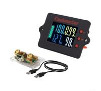 Digital Voltmeter 100A Shunt Real-Time Data Display(Color screen)