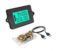 Digital Voltmeter 100A Shunt Real-Time Data Display(Monochrome screen)