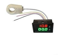Digital Voltmeter Ammeter DC 0-300V Hall Effect Power Monitor Dual Display Panel Gauge Current Meter for Solar System Monitoring Electric Vehicle Battery Tester(200A)