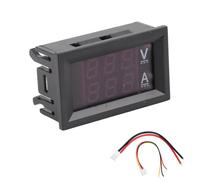 Digital Voltmeter Ammeter Dual LED Display 0-100V 0-100A - Voltage & Current Measurement, Compact Multi - Range Meter for Electronics & Circuit Maintenance (10A)