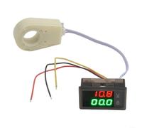 Digital voltmeter ammeter with waterproof DC 0-300V 50A 400A dual display voltage meter for electrical systems, digital voltmeter, ammeter, sensor (100A)