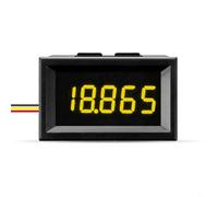 Digital Voltmeter DC 0-33V with 5-Digit 0.36 Inch LED Display, Three-Wire Voltage Tester for Automotive and DIY Electronics, Compatible with 3.5-30V Power(Yellow)
