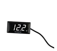 Digital Voltmeter DC 12V LED Display for Vehicle for battery Monitor - High Voltage Gauge with Flashing for Caravan, Golf Cart, for atv, UTV, Marine - Blue Screen 8-16V Testing Tool(white)