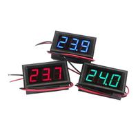 Digital Voltmeter DC 4.5V to 30V Digital Voltmeter Voltage Panel Meter Red/Blue/Green for 6V 12V(Blue,3-wire DC 0-30V)