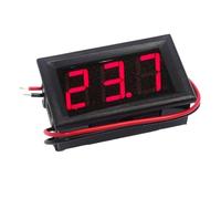 Digital Voltmeter DC 4.5V to 30V Digital Voltmeter Voltage Panel Meter Red/Blue/Green For 6V 12V Electromobile Motorcycle Car(Red,2-wire DC 5V-120V)