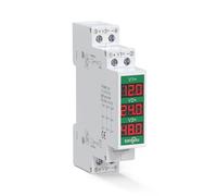 Digital Voltmeter for Din Rail Mount 11V-310V Dc Voltage Detector with Led Display for Industrial Equipment Monitoring