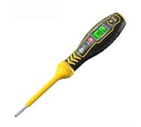 Digital Voltmeter Pen With LCD Backlight, NCV AC 11V-450V Voltage Detector, Circuit Tester For Electricians, Live Wire Identifier(B19-yellow cross)