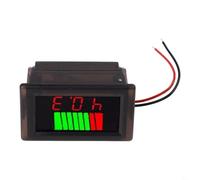 Digital Voltmeter Voltage Meter Gauge for 12-72V Car Marine Motorcycle and Electric Vehicle Batteries with LED Display and Battery Health Indicator(Waterproof RED)