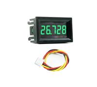 Digital Voltmeter with 0.36-inch Red/Green/Blue/Yellow Display, 0-33V DC Range, High-Sensitivity Voltage Tester for Business & Industrial Use (Green)