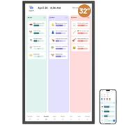 Digital Wall Calendar 32 Inch Touch Screen, Electronic Smart Calendar Chore Chart for Family Schedule/Monthly/Weekly Planner and Kids Rewards, Large 1080P Interactive Touchscreen Display