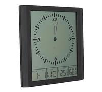 Digital Wall Clock, Battery, LCD Digital Clock Wall Mounted Digital Display Clock Operated LED Desk Clock with Large Display Portable Alarm Clock for Farmhouse Kitchen Living