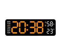 Digital Wall Clock - Electric Distance Clock | Rectangular Electronic LED Wall Clock | Electric Desk Clocks | Distance Clock Digital Clock Wall for Living Room