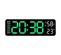 Digital Wall Clock - Rectangular Electronic LED Clock, Multifunctional Modern Home Decor For Kitchen Living Room, Large Font Alarm Simple Decoration