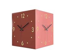 Digital Wall Clock with Silent Quartz Movement and LED Light Strip - Modern Square Design for Living Room and Bedroom Decoration