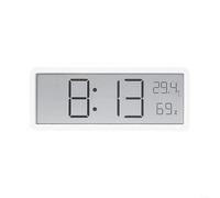 Digital Wall Clock with Temperature Humidity Display LCD Screen Desk Clock Battery USB Powered Time Date Weather Monitor with Daylight Saving Function for Home Office Bedroom