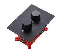 Digital Wall Mounted 2 or 3 Way Out Black or Brushed Gold or Gunmetal Gray Shower Mixer Valve with Display BathMixer(3 Way Black)