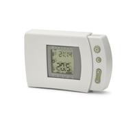 Digital Wall-Mounted Boiler Thermostat, Weekly Programming (7 Days, 24 Hours), Battery Powered, White