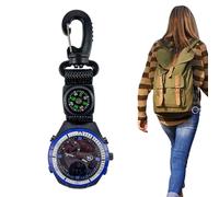 Digital Watch - Clip Compass Digital 4.5 x 1.6 x 13.5 cm | Outdoor Sports Camping Hiking Backpack Mountaineering Adventure Men Women Glow EL Backlight Waterproof Portable Lightweight