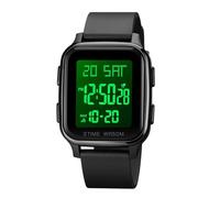 Digital Watch - Comfortable and Stylish | Fashionable Square Watch - For Casual Formal Occasions Birthday Christmas New Year Dating Shuttle Business Travels, Black, Se référer à la description