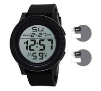 Digital Watch,Digital Watches for Men,Mens Digital Watch,with Led Backlight,Suitable for Football,Training,Running,Cycling and Students,with 2 Watch Face Films