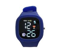 Digital Watch For - Colorful LED Wrist Watch, Square Display Calendar | Waterproof Silicone Strap Clock For Girls 3-10 Years, Educational Gift