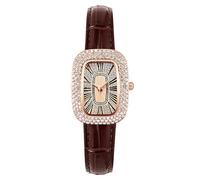 Digital Watch Large Numbers Quartz Watch Ms. Wristwatch Clock Business Date Casual Watch Wristwatch Mens (Brown, One Size)