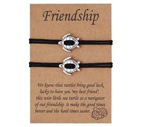 Digital Watch Waterproof Hand-Woven Turtle Bracelet Combination Bracelet Men's and Women's Bracelet Hand Jewellery Bracelets for Him and Her, one size, Metal, No Gemstone