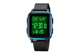Digital Watch - Waterproof with LED Display, Digital Wrist Watch for Men and Women - for Father Husband Boyfriend Wife Girlfriend Birthday Christmas New Year Dating and Commuting, blue, Please refer