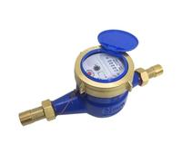 Digital Water Flow Meter High Accuracy DN15 Water Meter Heavy Duty Brass Flow Measure Tap Cold Home Garden Wet Table Measuring Tools Measurement
