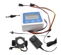 Digital Water Flow Meter Set LCD Flow Rate Monitor Inline Electronic Flow