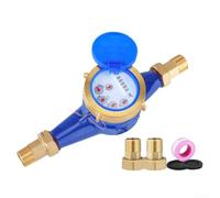 Digital Water Meter, DN20 3/4" All Copper Rotary-Wing for Home Use, Anti-Freeze Rotor-Wing Cold Water Flow Meter