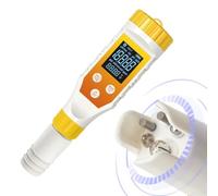Digital Water PH Tester, 7-in-1 Hydrogen Water Tester for PH/Hydrogen Concentration (for H2)/Salinity/ORP/Temperature for Pool, Spas, Juices