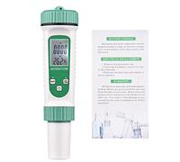 Digital Water Quality Tester 6 in 1 Multifunction PH/EC/TDS/SALT/S.G/Temperature Portable Testing Meter Analyzer Grey Green Applicable Drinking Water Aquarium Hydroponics Lab