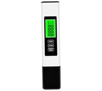 Digital Water Tester, 3 in 1 0-9990 ppm Digital Water Quality Tester Auto Calibration Easy to Use and Portable, White
