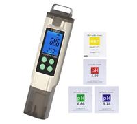 Digital Water Tester with Silhouetted Screen and Transportable Hook Exemplary for Home Professional Water Variable Analysis Pool Maintenance Pen