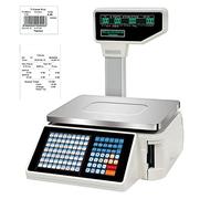 Digital Weighing Scale with Label Printing, Dual Display, Counting Function & Shortcut Keys for Retail and Business Use