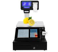 Digital Weighing Scale With Thermal Label Printer - 66Lbs Capacity For Accurate Weighing And Price Computing In Food Retail And Supermarkets,Machine-Cashbox