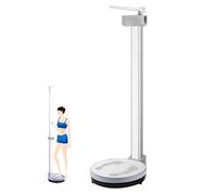 Digital Weight and Height Scale, 3-200Kg Capacity, 83-210Cm Height Range, Easy-To-Read LED Display, Voice Broadcast Feature, Eye-Level Design for Home Use