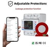 Digital WiFi Current Breaker for Three Phase Systems with Multi Protection Features and Real Time Data