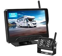 Digital Wireless Car Reversing Camera Kit VASTEND 7'' Reverse Camera with 14 Infrared Lights IP69 Waterproof Rear View Camera with Clear Image for Van Trailer Motorhome Caravan Camper (VE-7C)