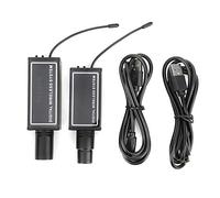 Digital Wireless System, Black/Red 120MA 1500mA Capacity 10 channels Microphone Wireless System, 30Hz-20KHz condenser microphones for XLR dynamic microphones(black)