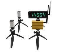 Digital Wireless Timer 5 Digit Multifunctional Timer for Sprints Race Balance Bikes, Aluminum PC ABS DC 5V