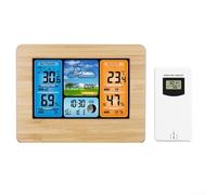 Digital Wireless Weather Station with External Sensor for Frost Point Alarm High Low Temp and Indoor Climate Comfort Level Visualization
